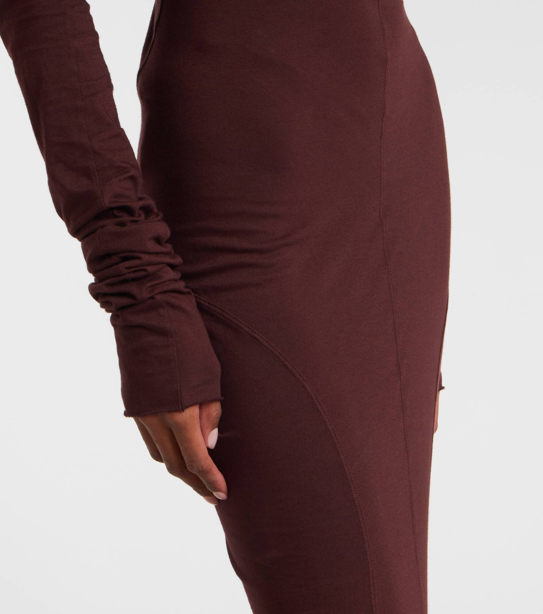 DRKSHDW Simple Edfu cotton jersey maxi dress - 4