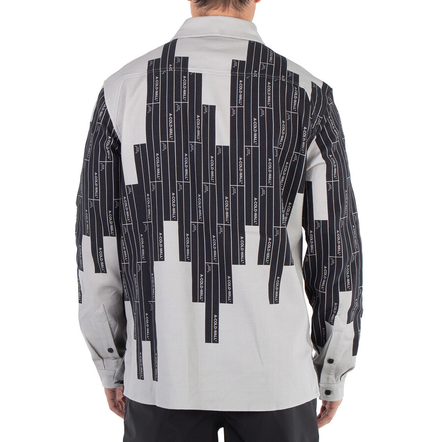 A Cold Wall Vector Monogram Long-Sleeve Cotton Polo Shirt - 6