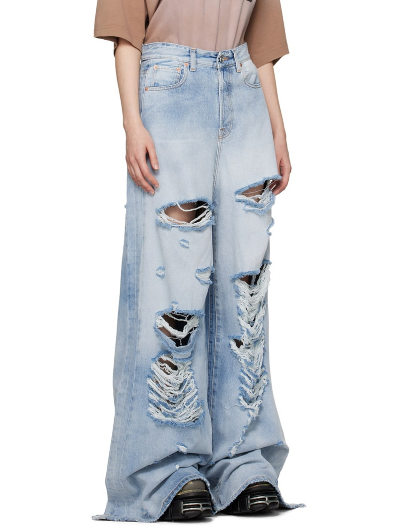 Blue Distressed Jeans 2