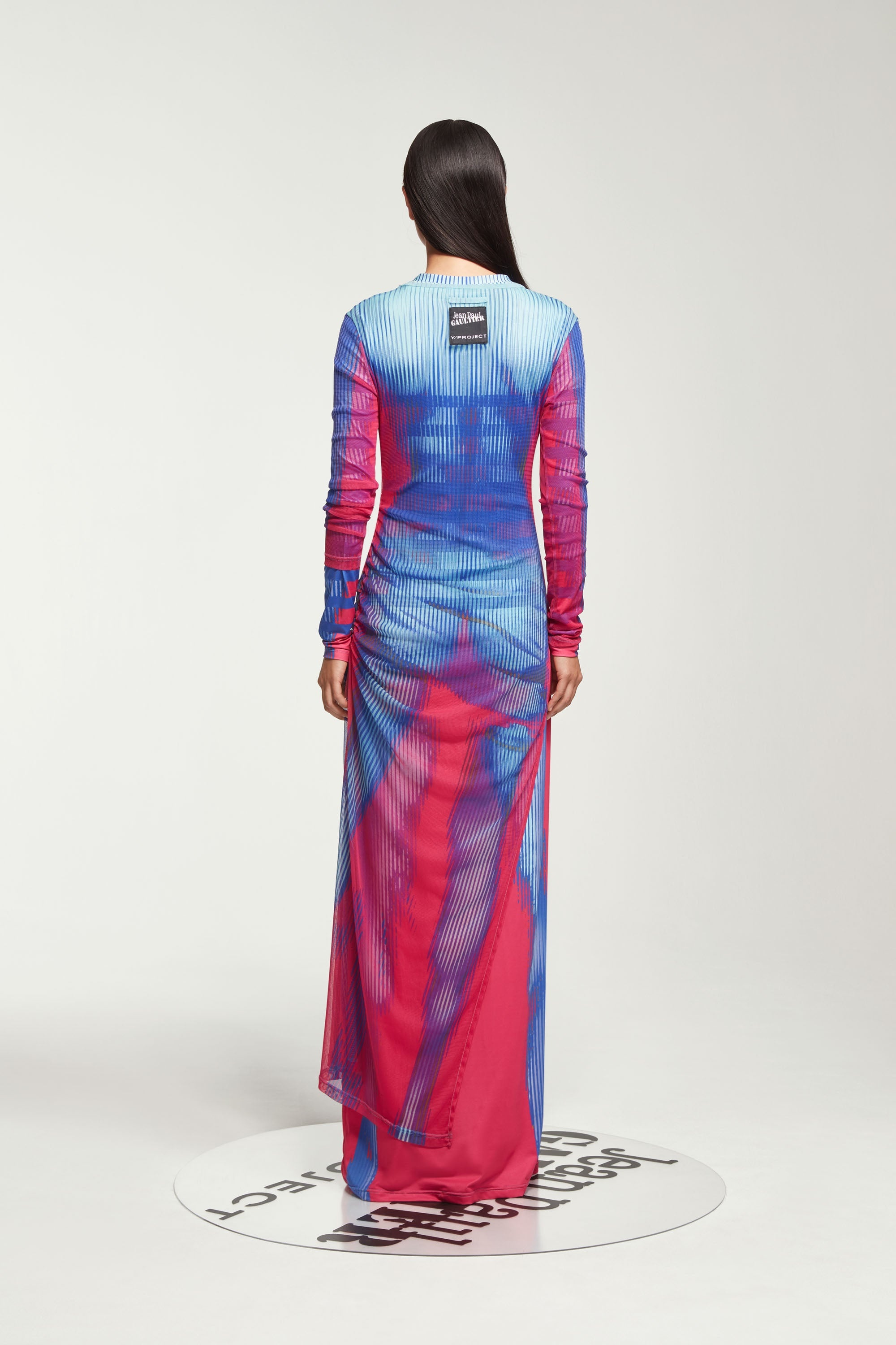Body Morph Mesh Cover Dress - 5