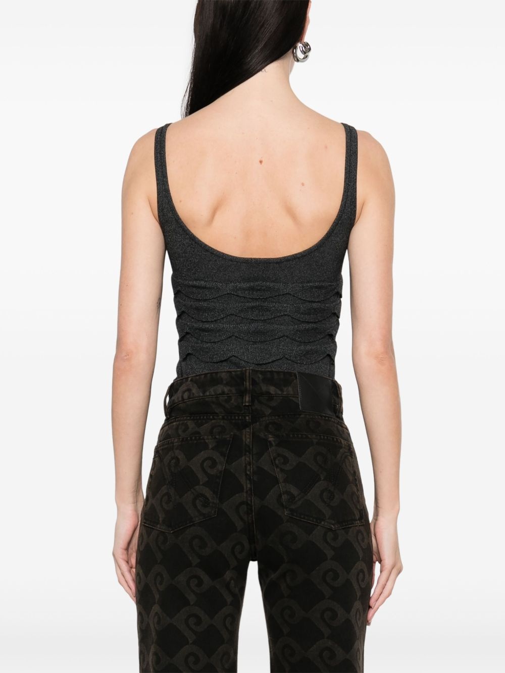 textured knitted bodysuit - 4