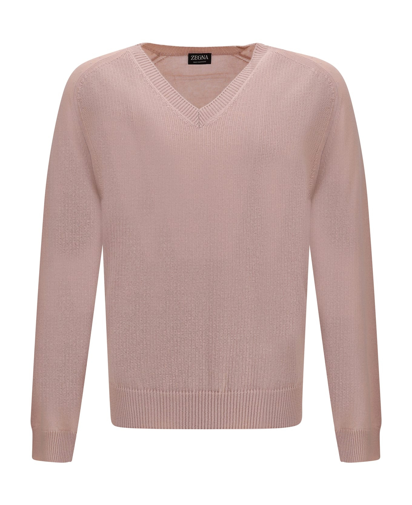 V-neck Cashmere Sweate - 1