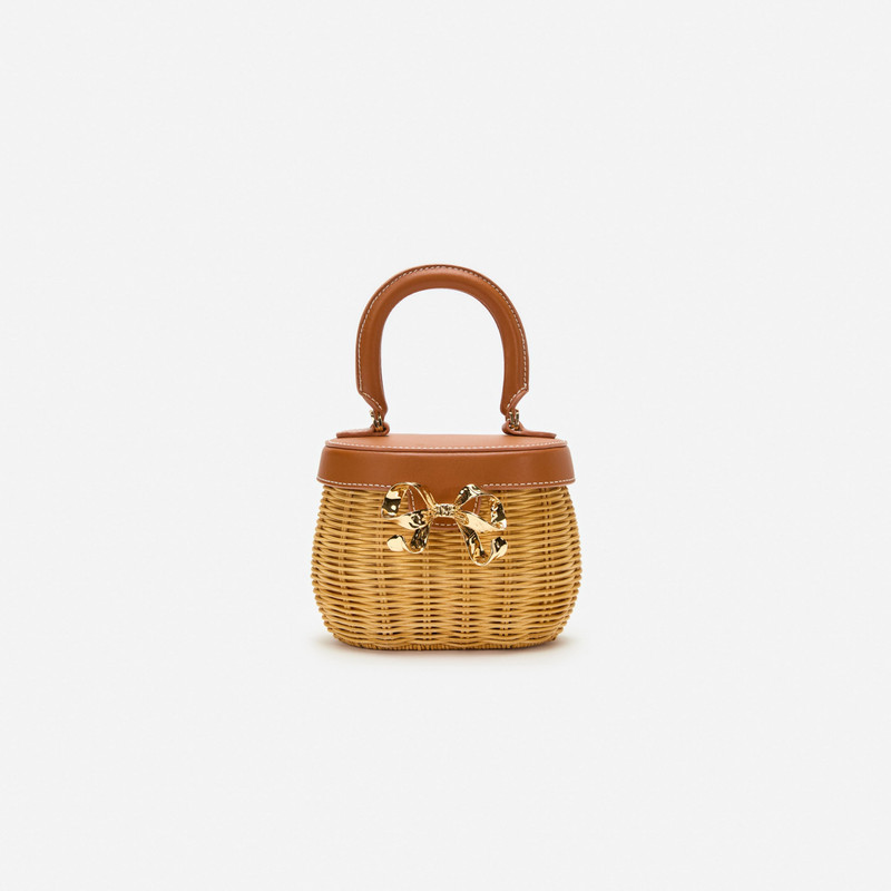 Rattan Bow Basket Bag 1