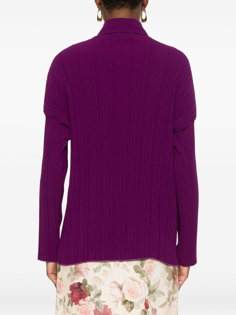 ribbed button-front shirt 4