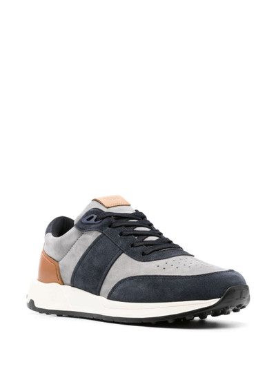 Tod's panelled suede low-top sneakers outlook