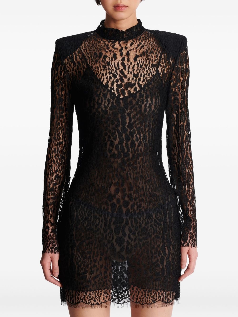leopard-print bodycon dress - 6