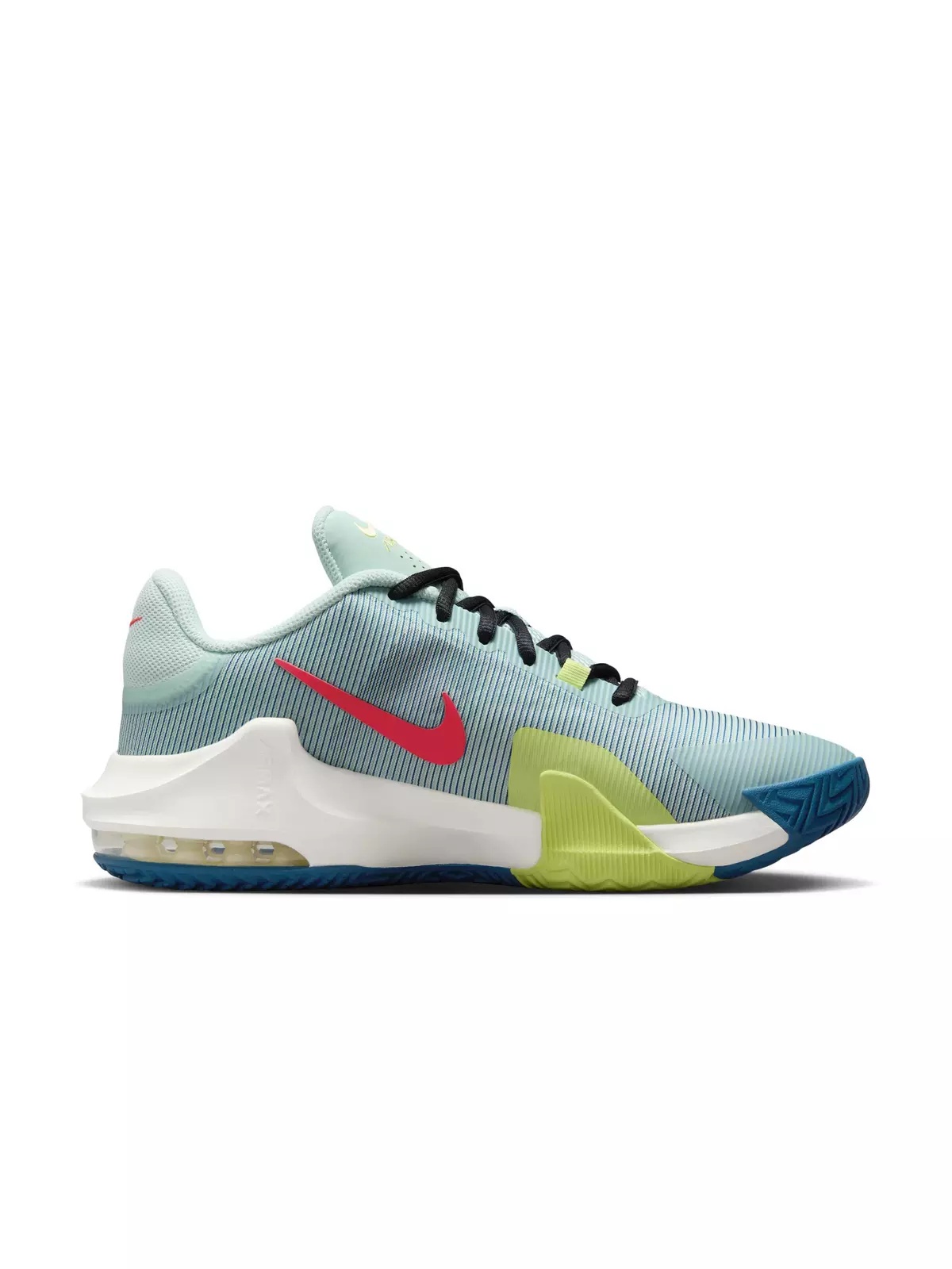 Impact 4 "Jade Ice/Bright Crimson/Industrial Blue" Men's Basketball Shoe - 1