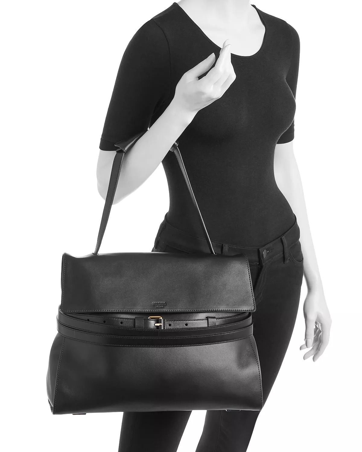 Tie Me Leather Shoulder Bag - 2