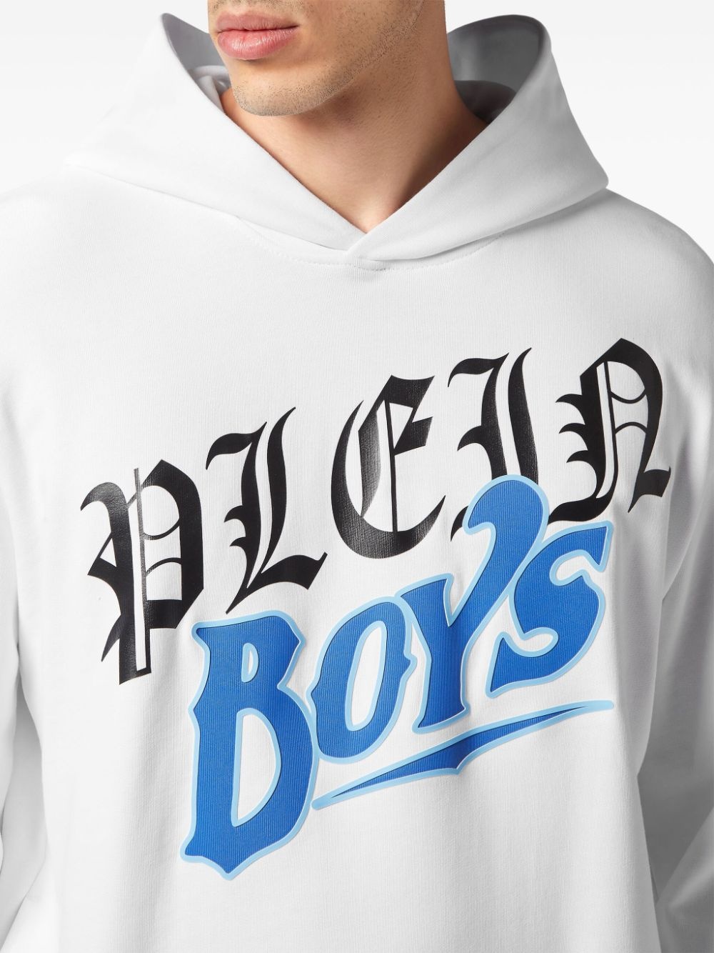 logo-print cotton hoodie - 5