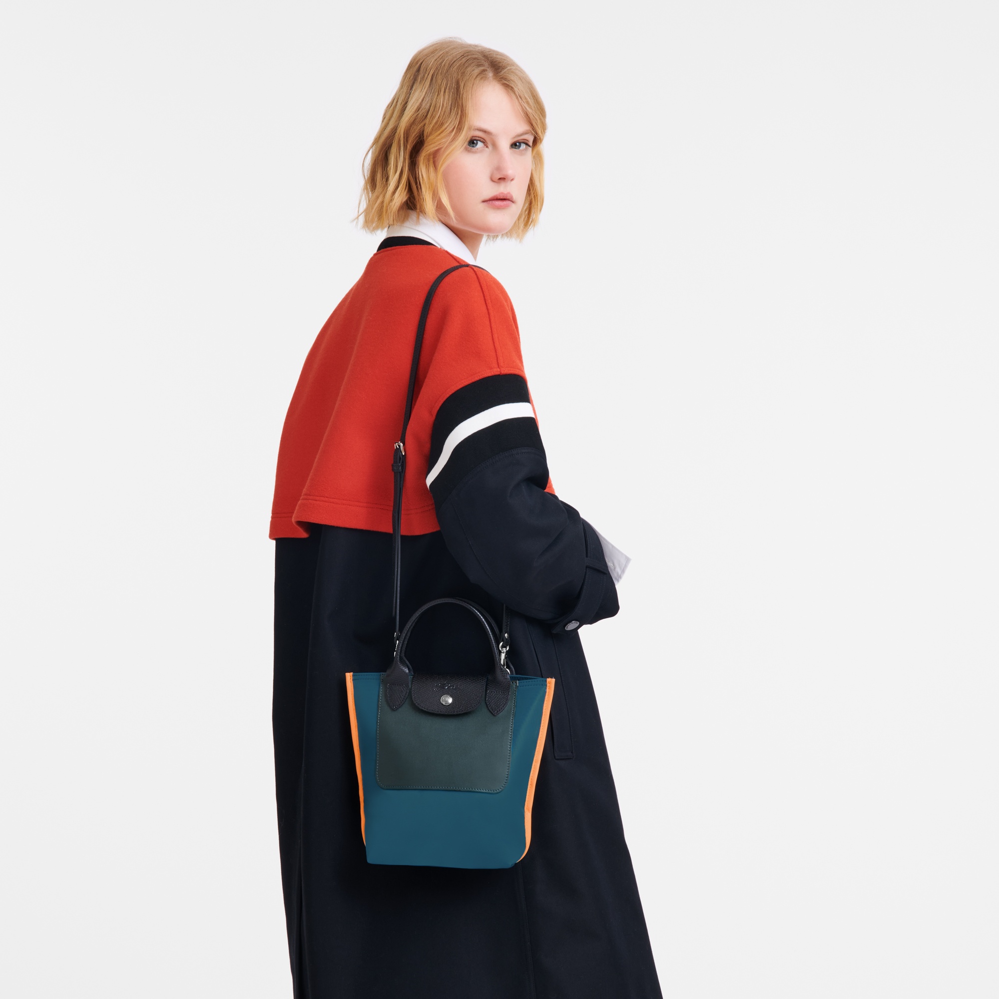 Cabas Longchamp XS Tote bag Peacock - Canvas - 2