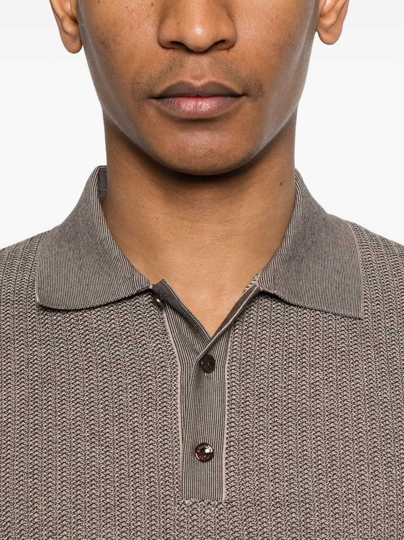 textured polo shirt 5