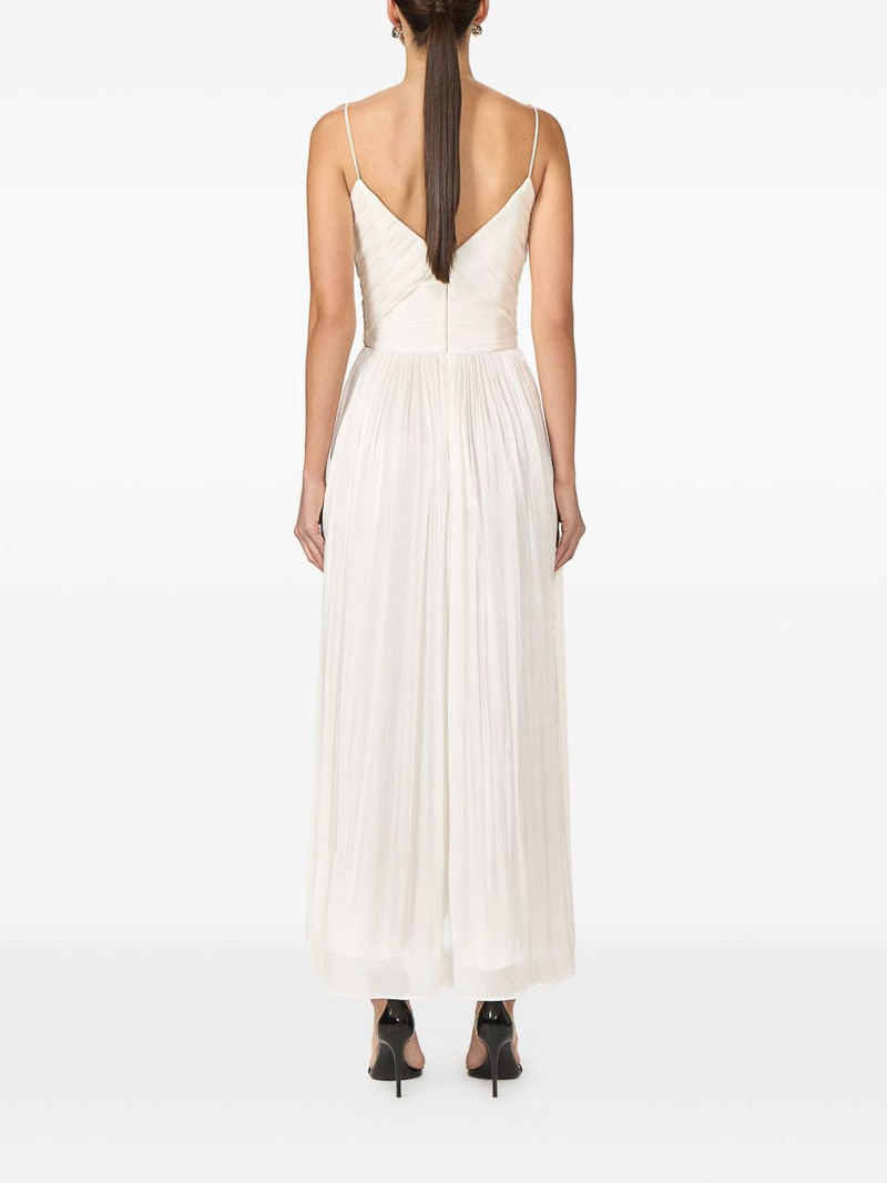 Fayla draped pleated maxi dress 3