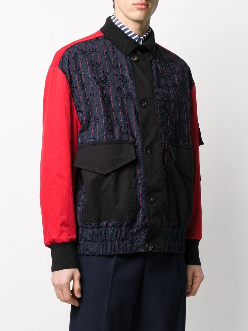 CONTRAST SLEEVE JACKET - 3