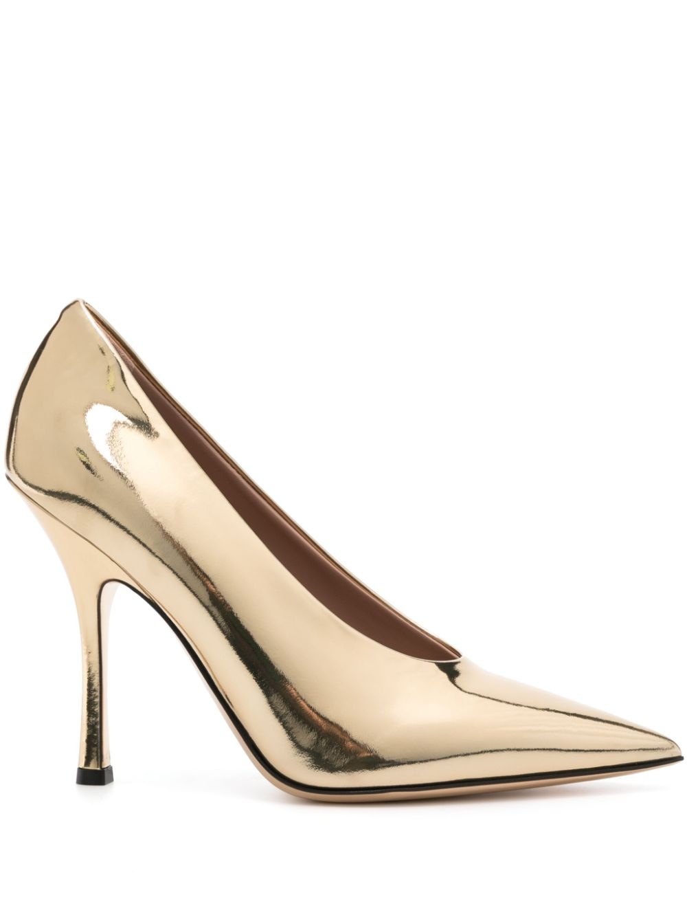 Nite-Out 100mm mirrored pumps - 1