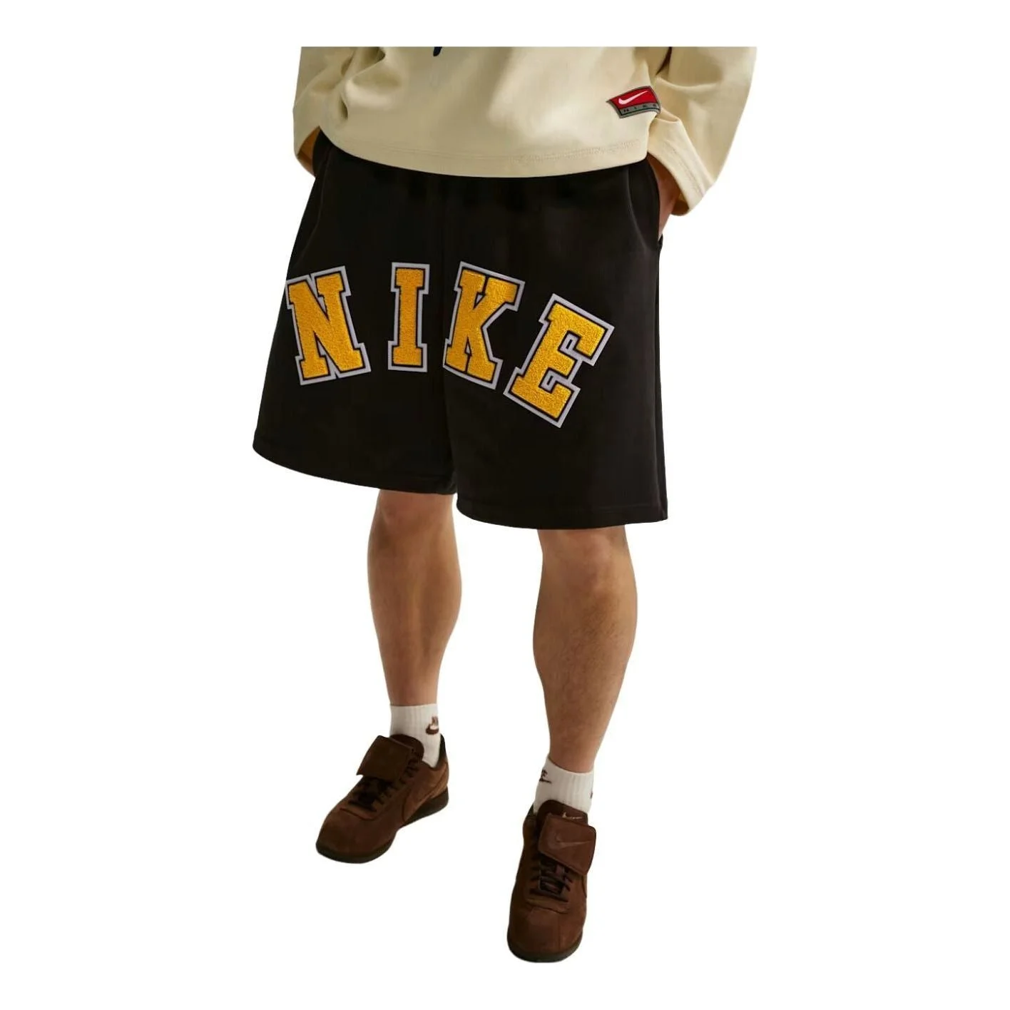 Nike Life Midweight Shorts 'Black University Gold' IF2236-010 - 1