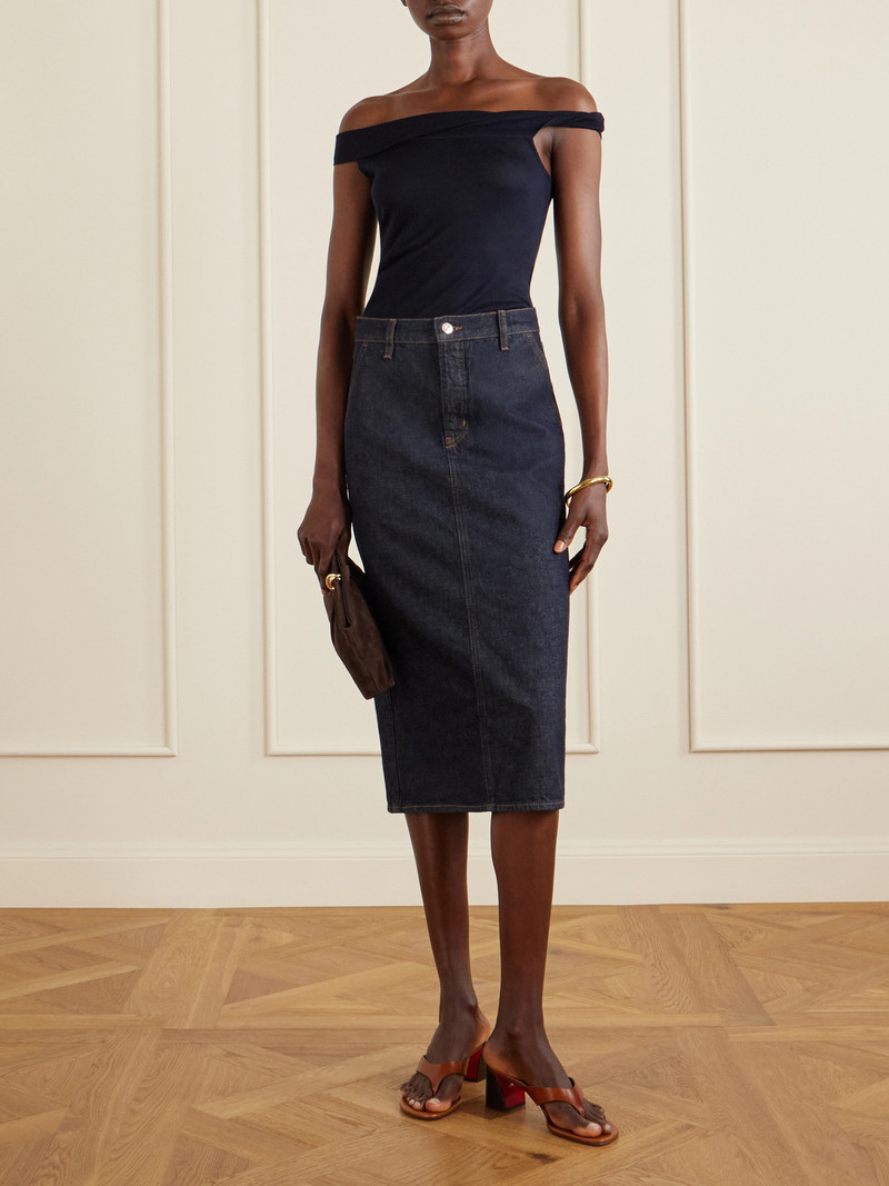 arch4 Off-the-shoulder Silk And Cashmere-blend Top outlook