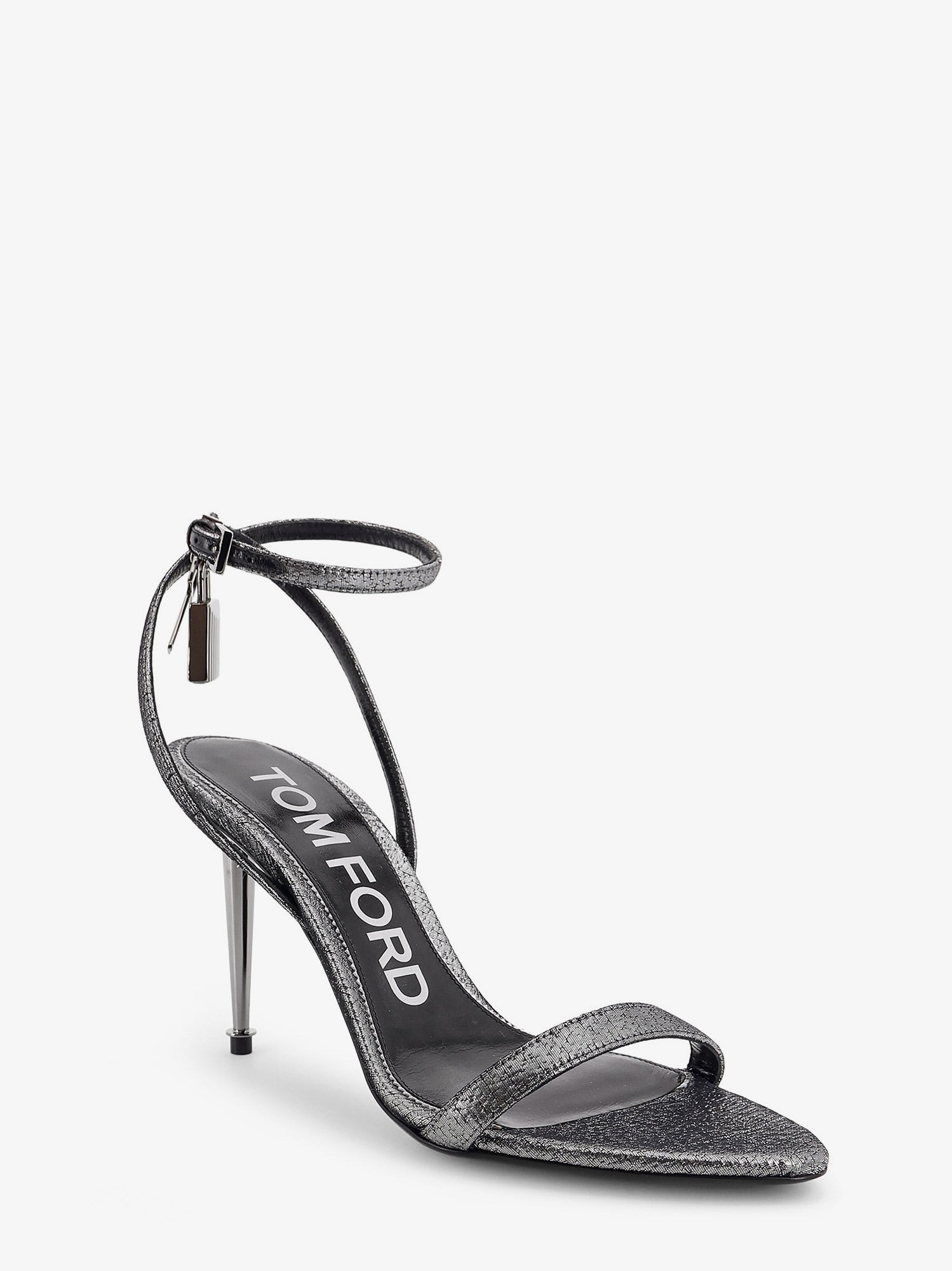 Tom Ford Laminated Leather Heeled Sandals - 2