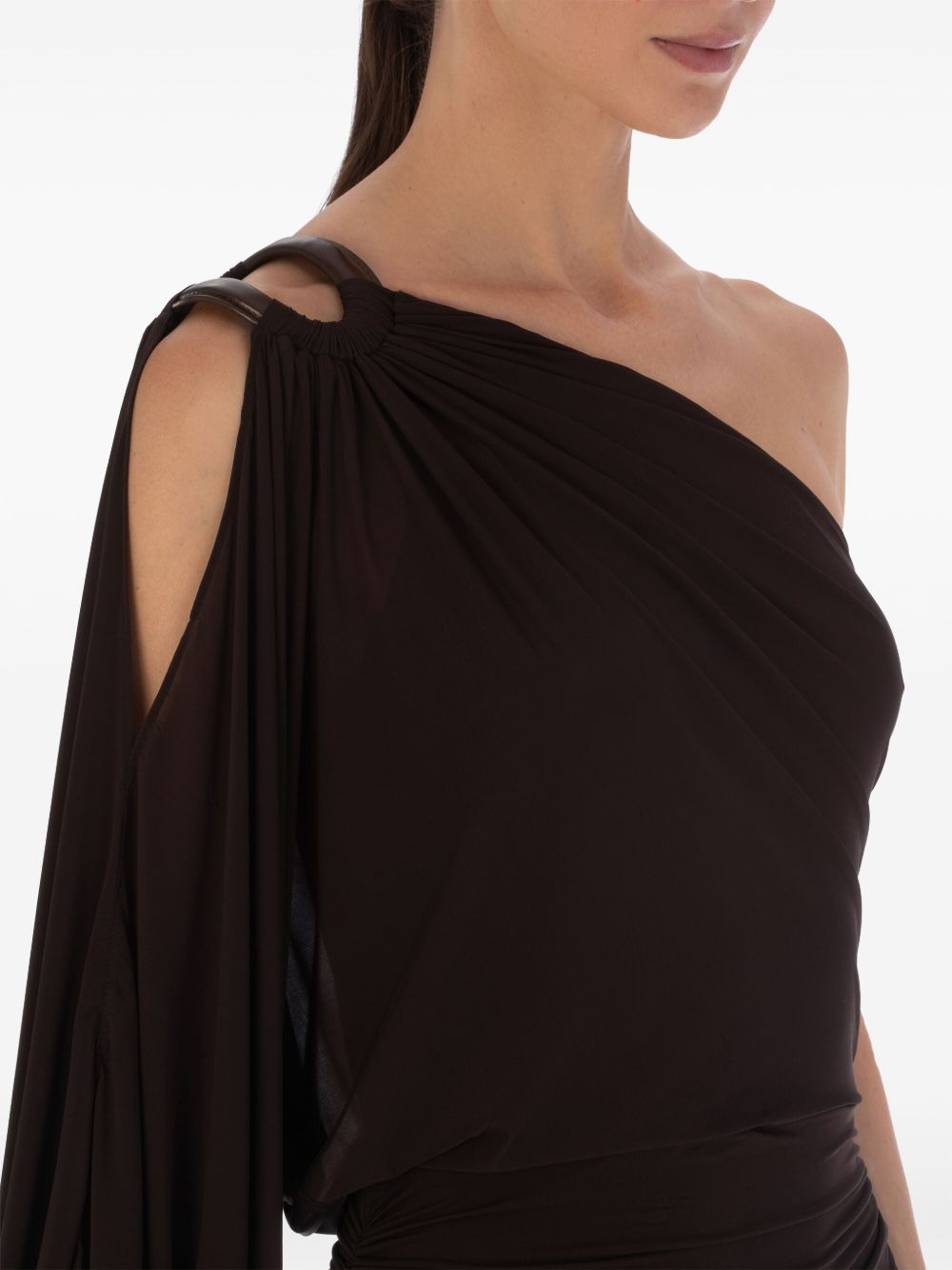 Farah one-shoulder gown - 5