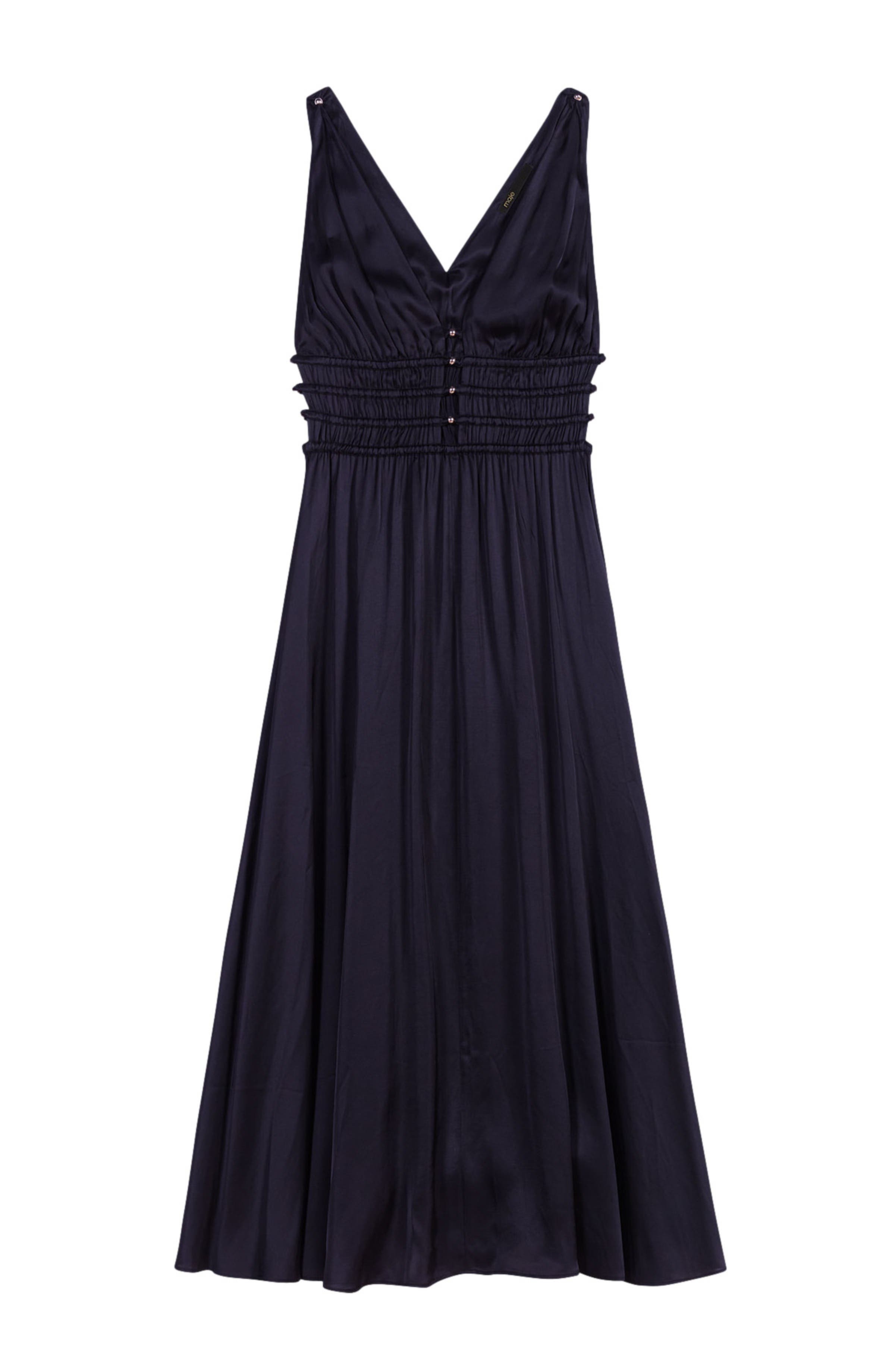 maje Openwork satin-effect dress in Black at Nordstrom - 6