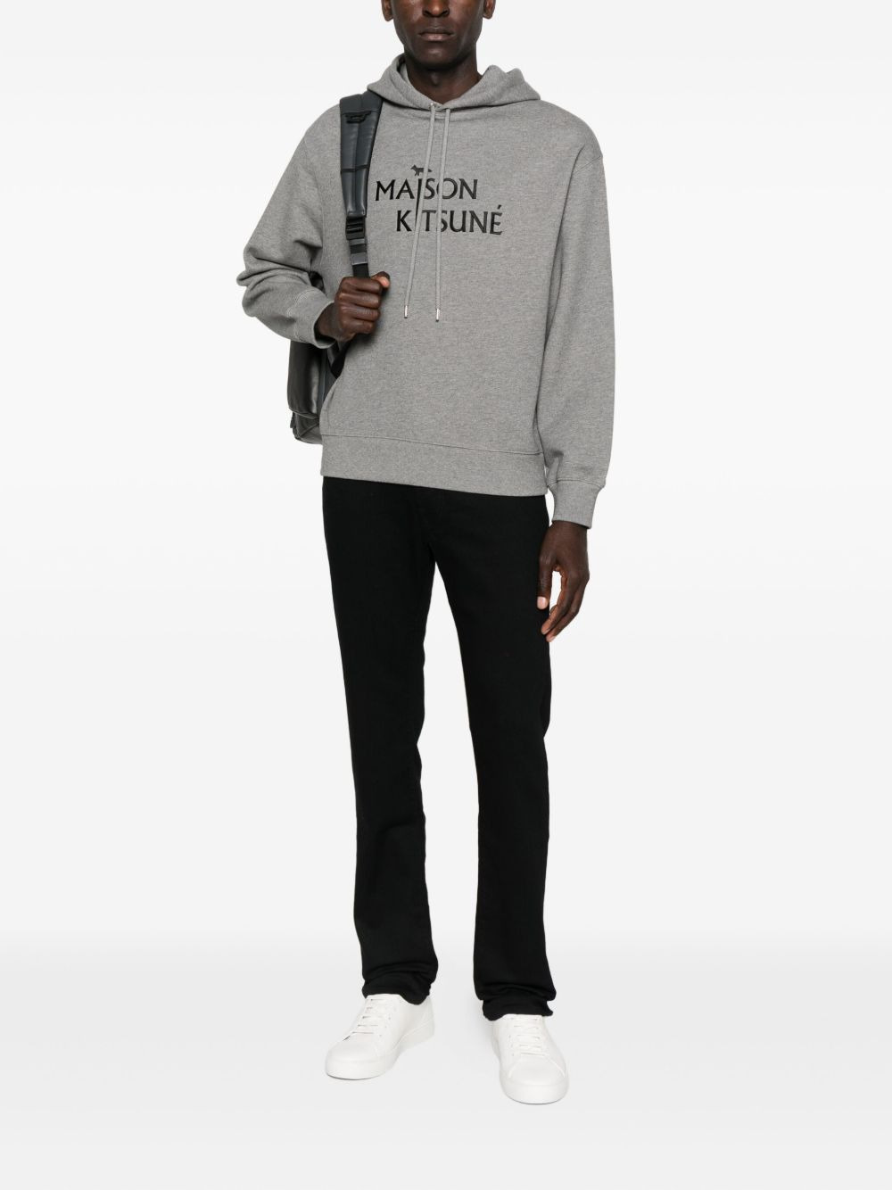 ribbed logo-embroidered hoodie - 2