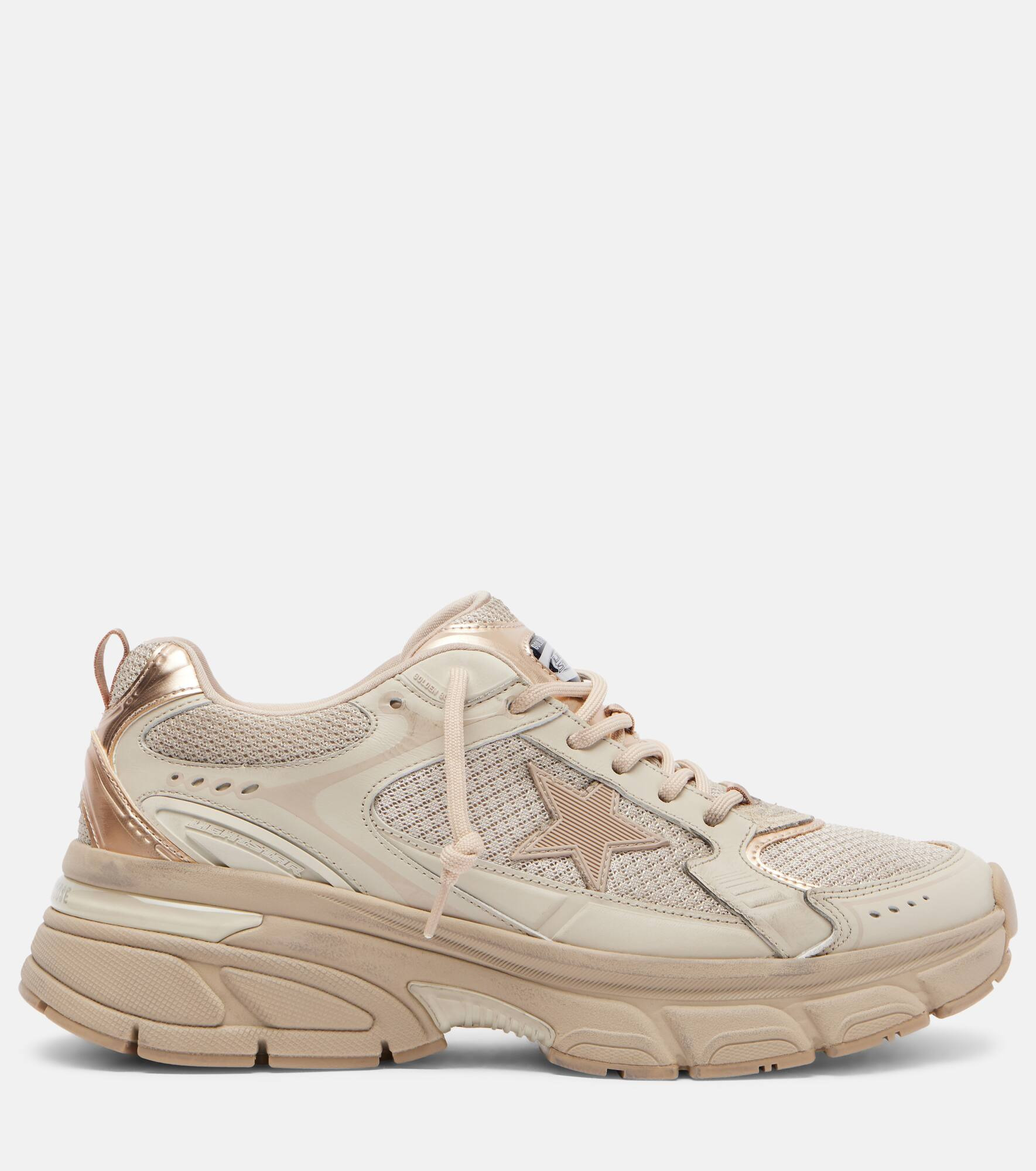 Lightstar leather-trimmed sneakers - 4
