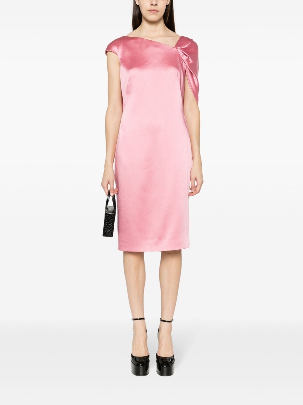 asymmetric midi dress - 2