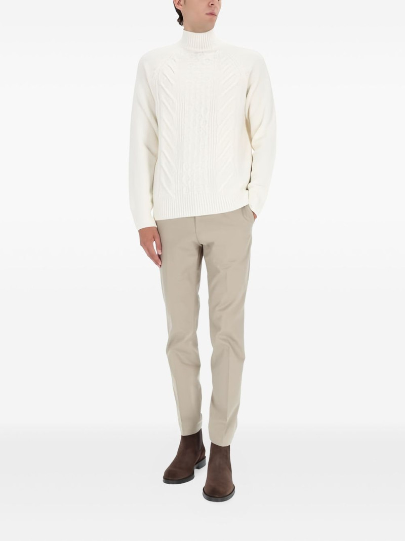 BOSS cable-knit sweater outlook