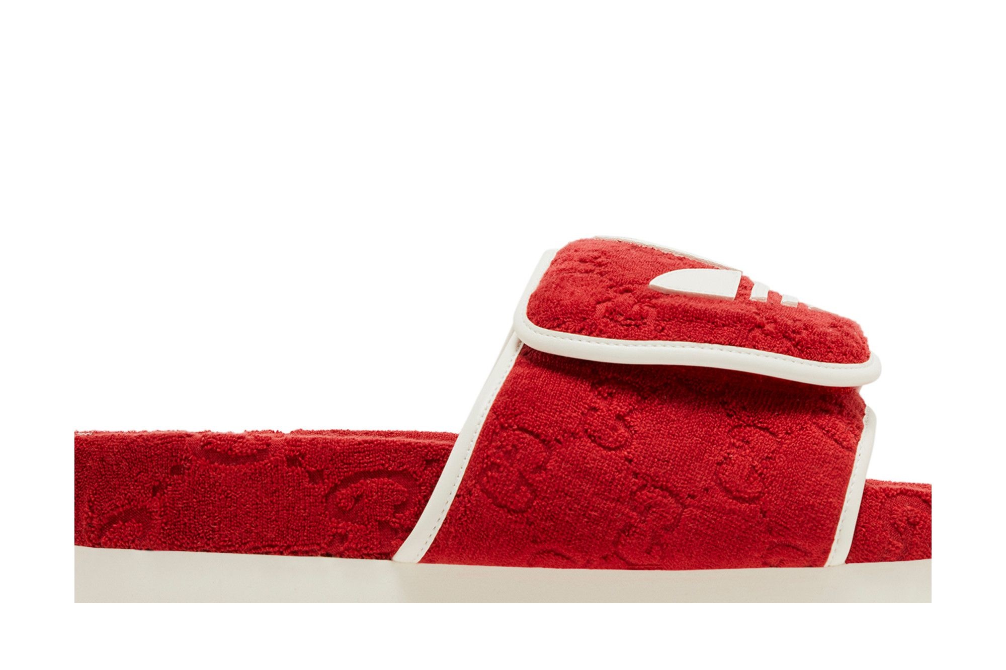 Adidas x Gucci GG Platform Sandal 'Red Cotton Sponge' - 2