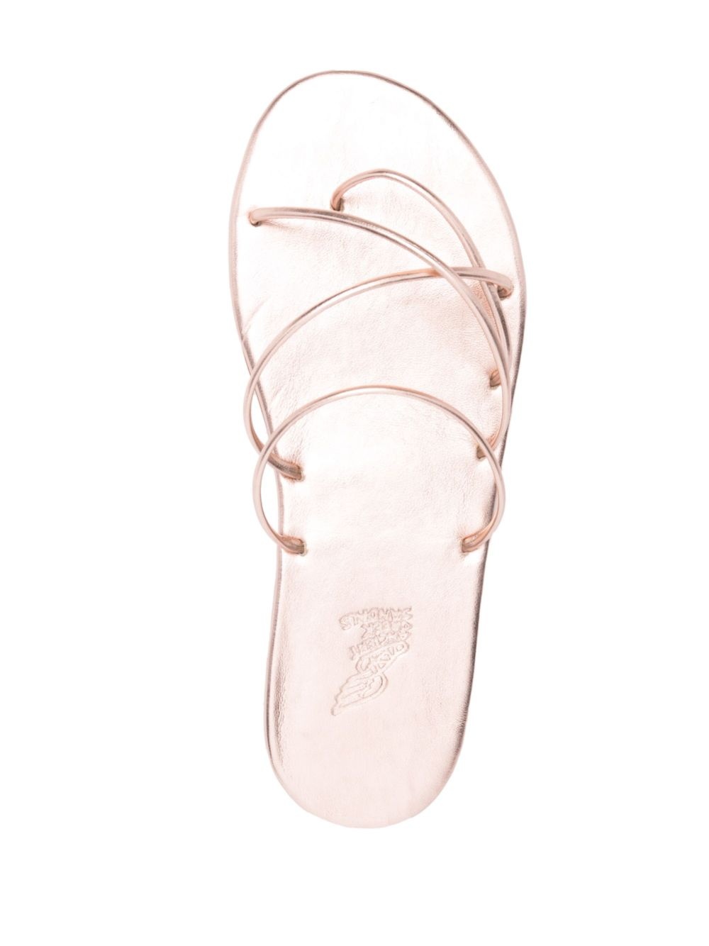 Pu slip-on leather sandals - 4