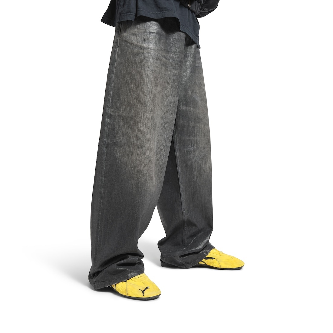 Speedcat Suede Balenciaga in Yellow/black - 10