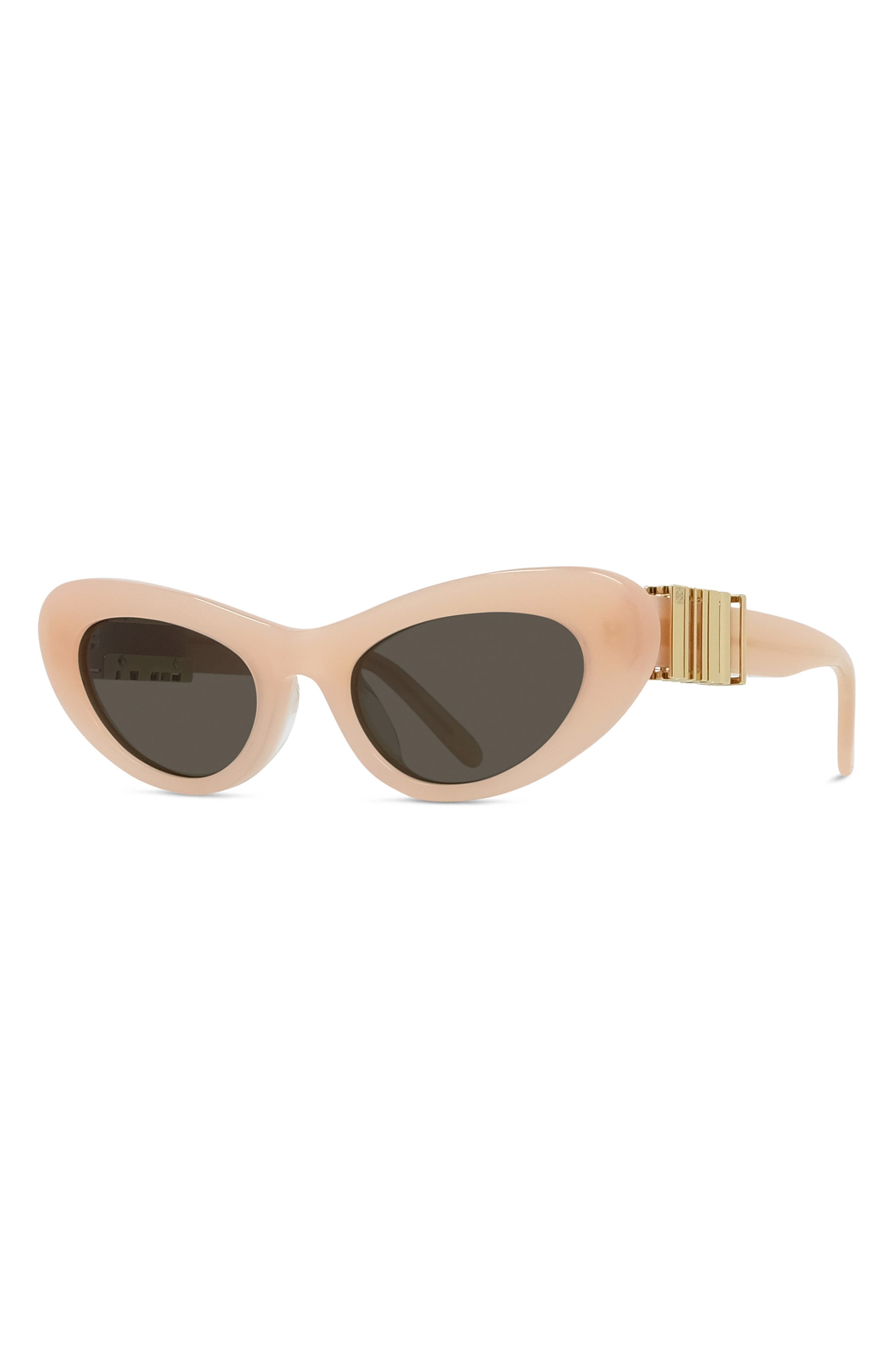 Loewe Slim 54mm Cat Eye Sunglasses in Shiny Pink /Brown at Nordstrom - 2