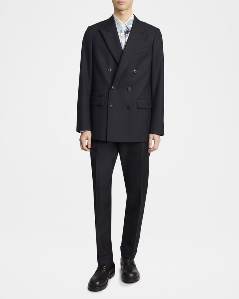 Dries Van Noten Men's Buforden Double-Breasted Wool Jacket outlook