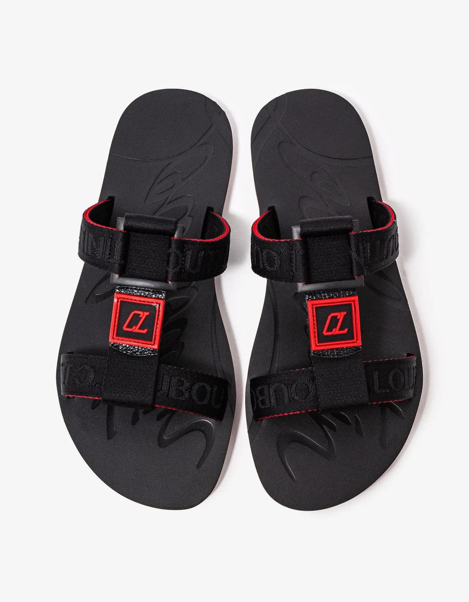 Christian Louboutin Black Surf Sandals - 11