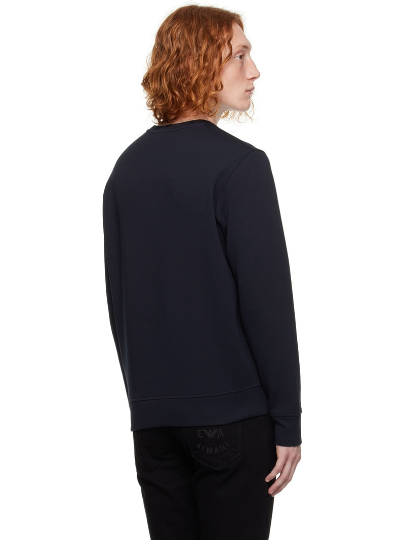 Navy Embroidered Sweatshirt 3