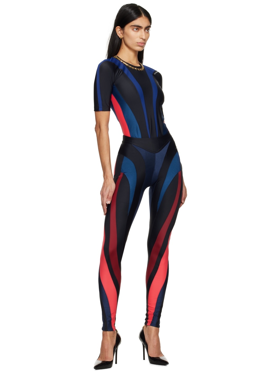 Multicolor Spiral Leggings - 4