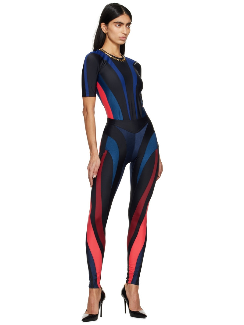 MUGLER Multicolor Spiral Leggings outlook