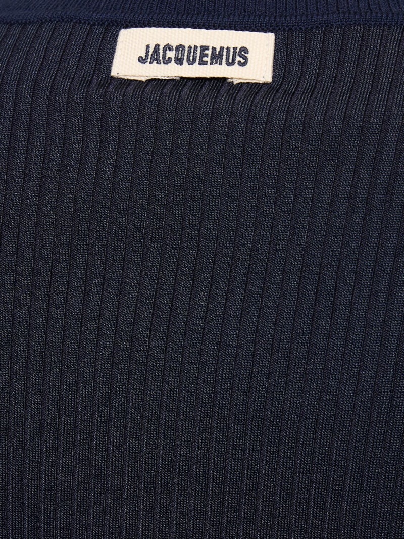 La Maille Sargas wool blend rib knit top - 4