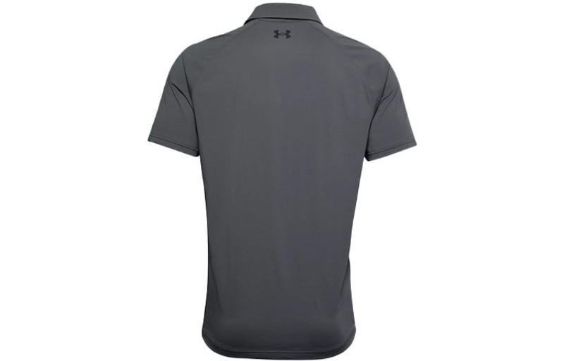 Under Armour Men's Under Armour Logo Pattern Loose Short Sleeve Polo Shirt Gray 1356654-012 outlook