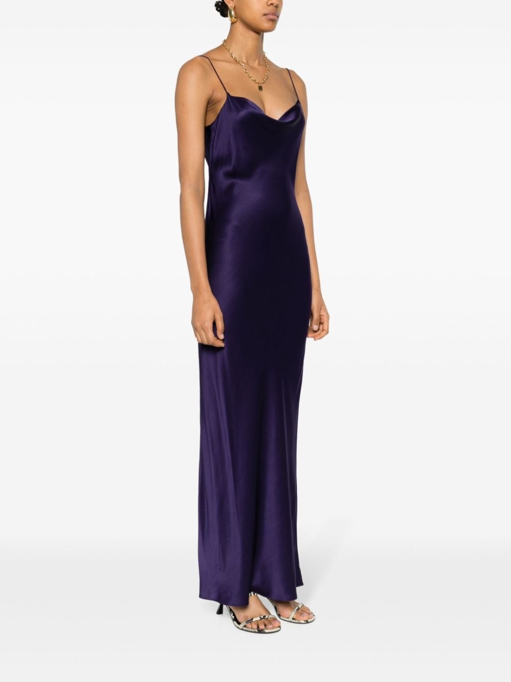 charmeuse silk dress - 3