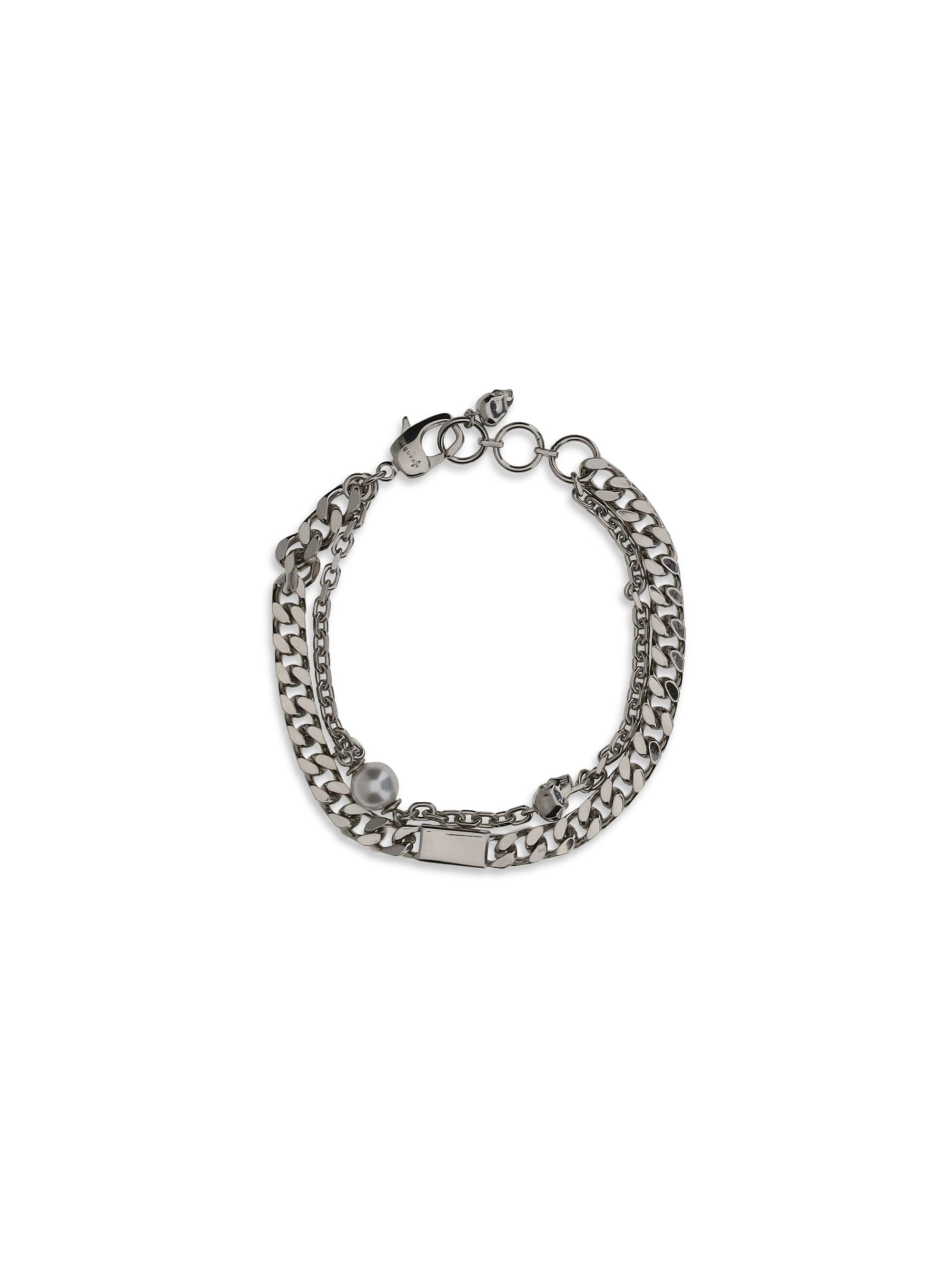 Alexander Mcqueen Men Skl & Pearl Bracelet - 2