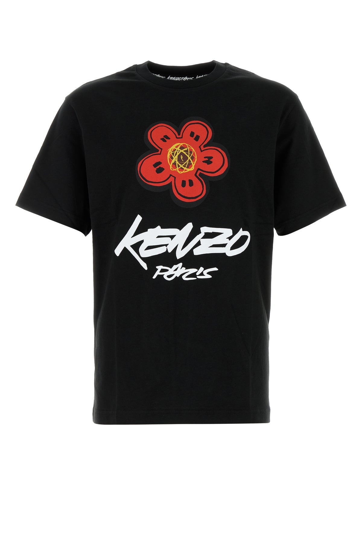 Black cotton t-shirt - 1