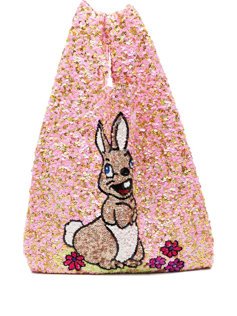 sequin-embellished tote bag 1