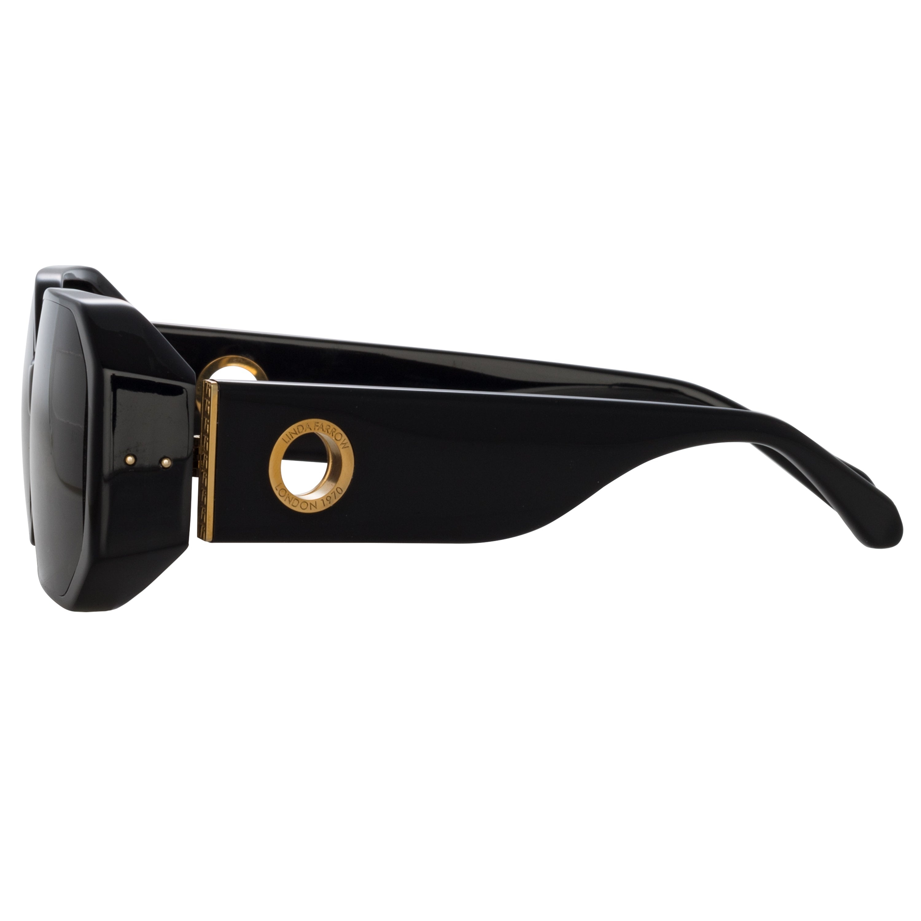 BAILEY ANGULAR SUNGLASSES IN BLACK - 4