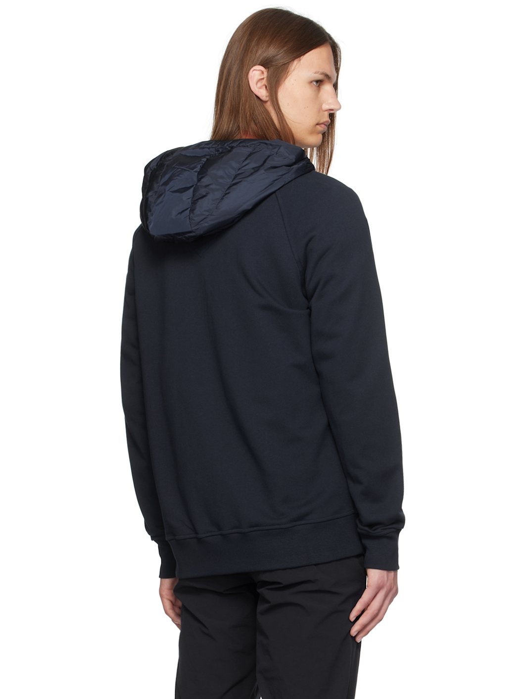 Navy Hybridge Huron Zip Down Jacket - 3
