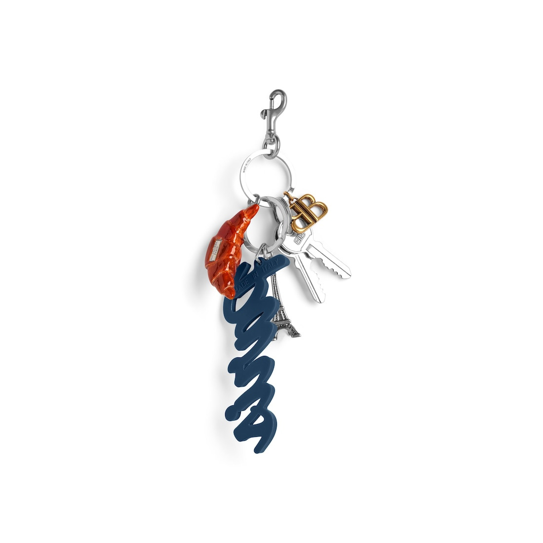 Women's Tourist Paris Croissant Charm/keychain in Multicolor - 2