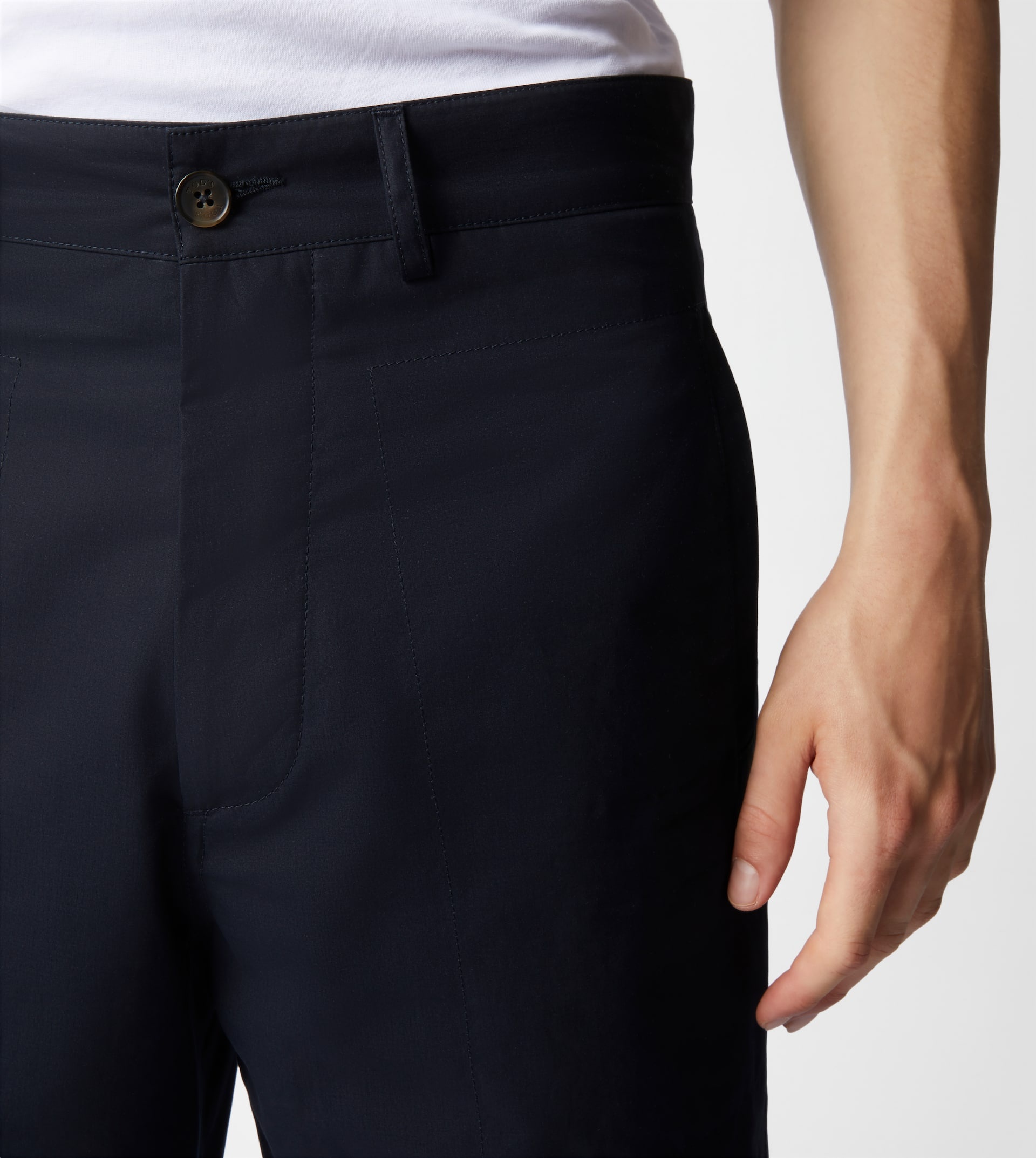 BERMUDA SHORTS IN COTTON - BLUE - 3