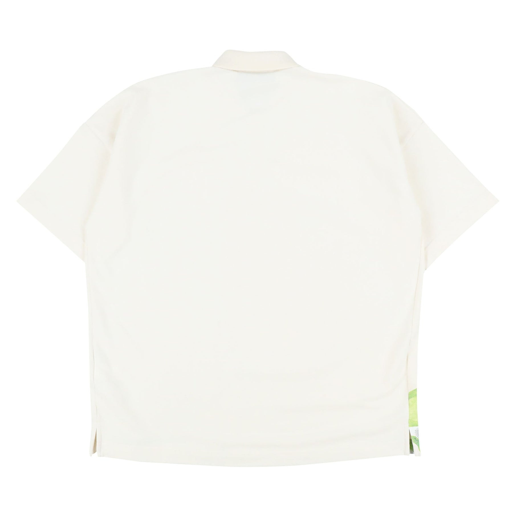 OVERSIZED PRINTED POLO SHIRT / NATURAL - 2