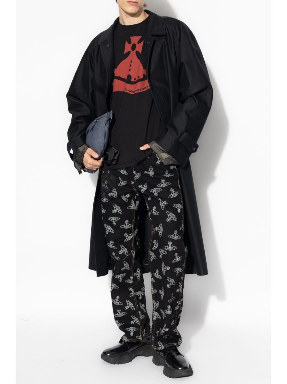 Orb-print regular-fit jeans - 2
