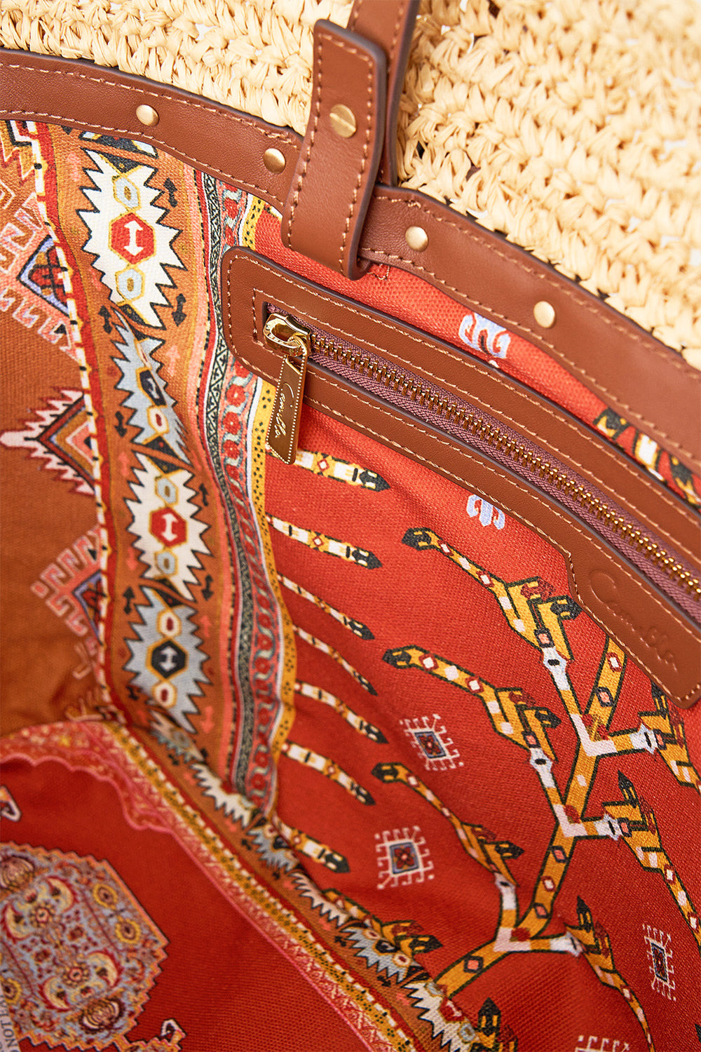 RAFFIA TOTE WITH TASSELS - 4