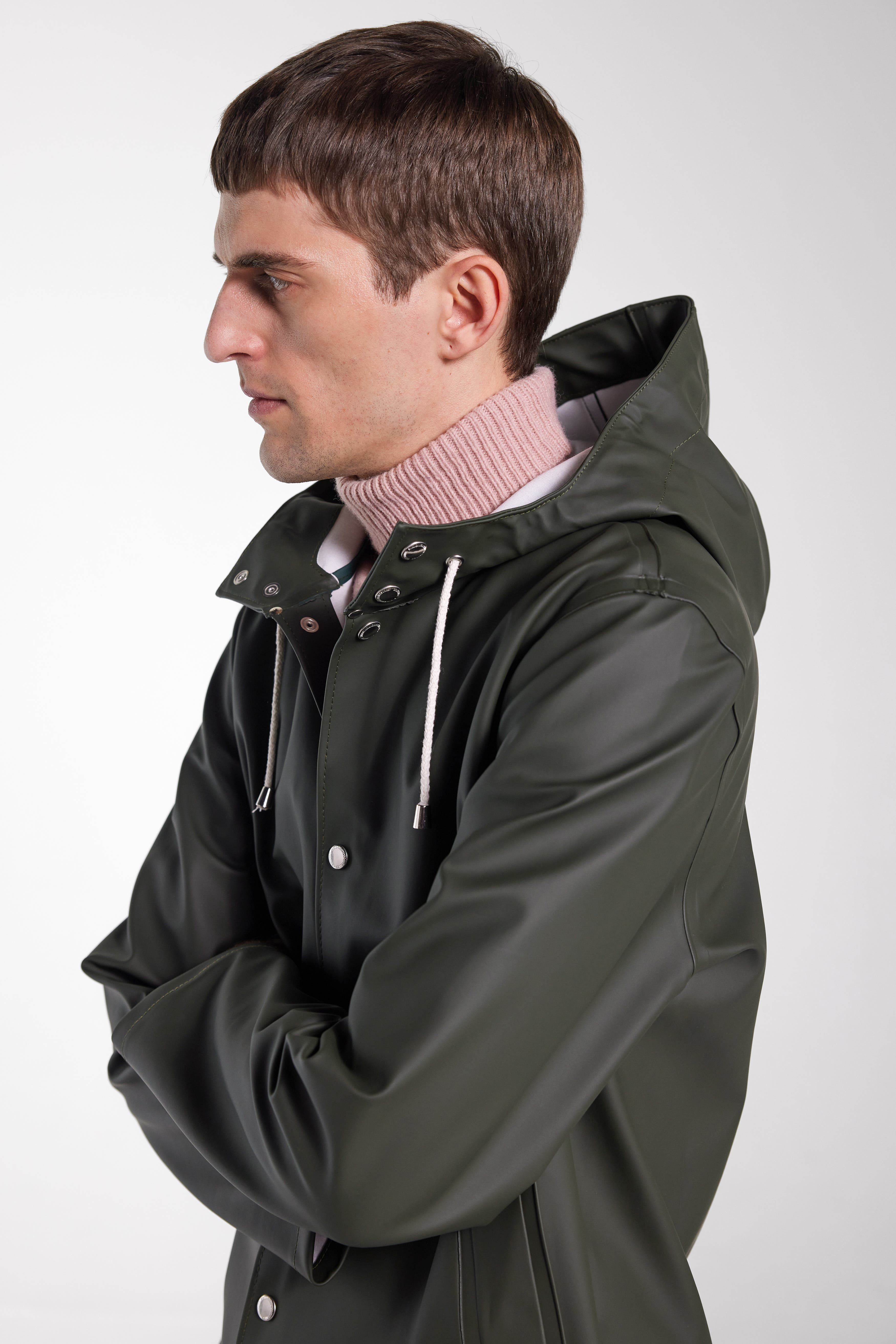 Stutterheim Stockholm Lightweight Raincoat in Green at Nordstrom - 6